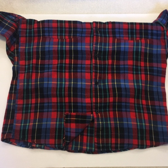 Cheap Monday Red Plaid Button Up Casual Shirt - Picture 6 of 8